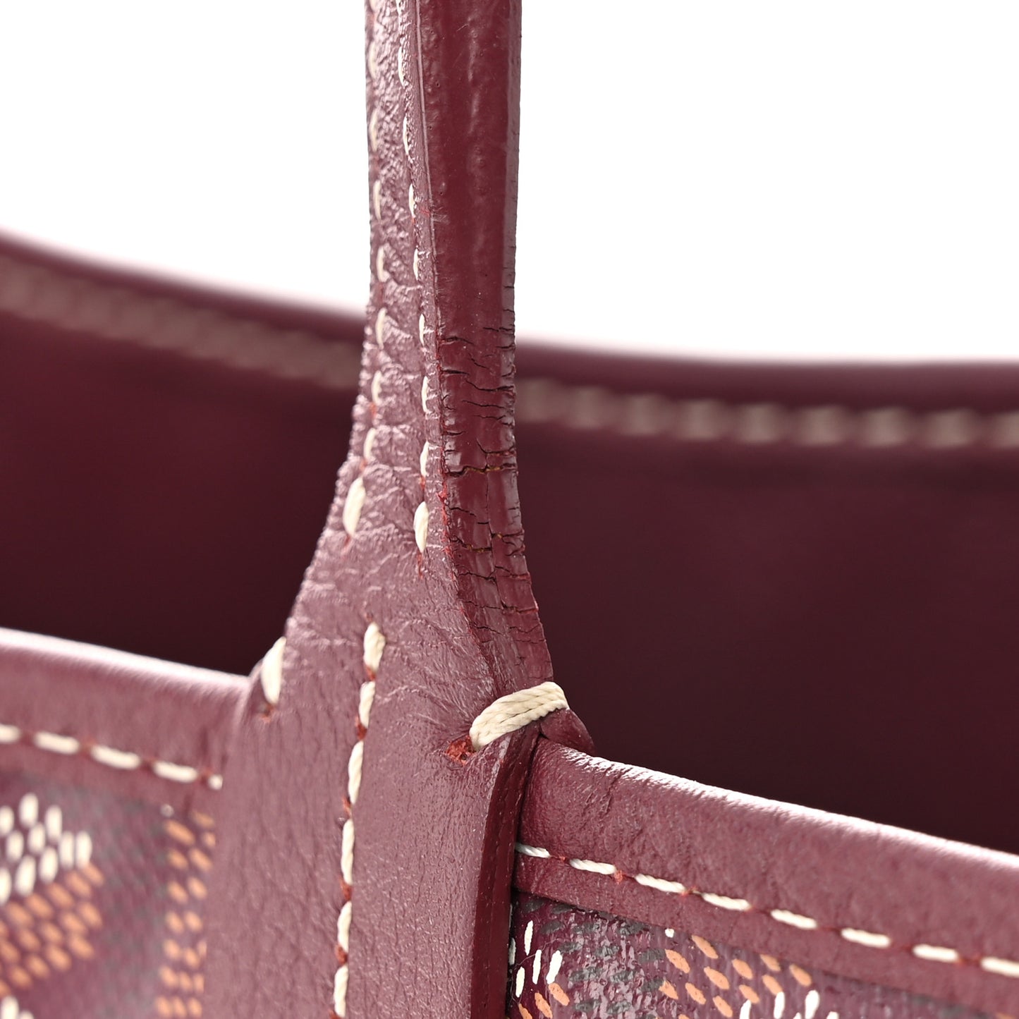 Goyardine Reversible Anjou PM Burgundy