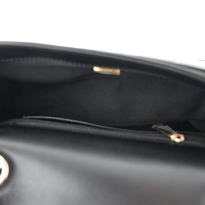 Chanel Lambskin Quilted Patent Calfskin Flap Black 5 of 11