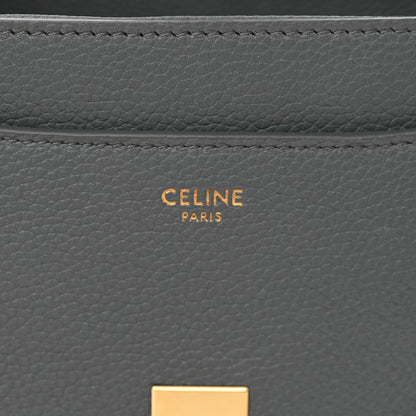 Celine Grained Calfskin Small 16 Top Handle Bag Medium Grey 6 of 15