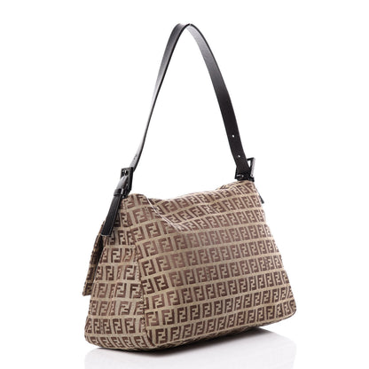 Fendi Zucchino Mama Baguette Dark Brown 3 of 10