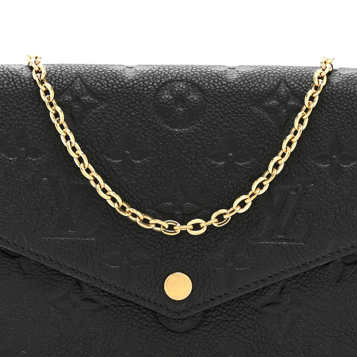 Empreinte Pochette Felicie Chain Wallet Black