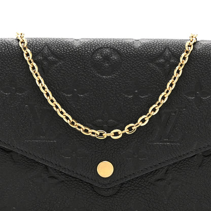 Louis Vuitton Empreinte Pochette Felicie Chain Wallet Black 8 of 10
