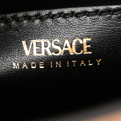 Versace Grained Calfskin Small La Medusa Top Handle Bag Brown 6 of 10