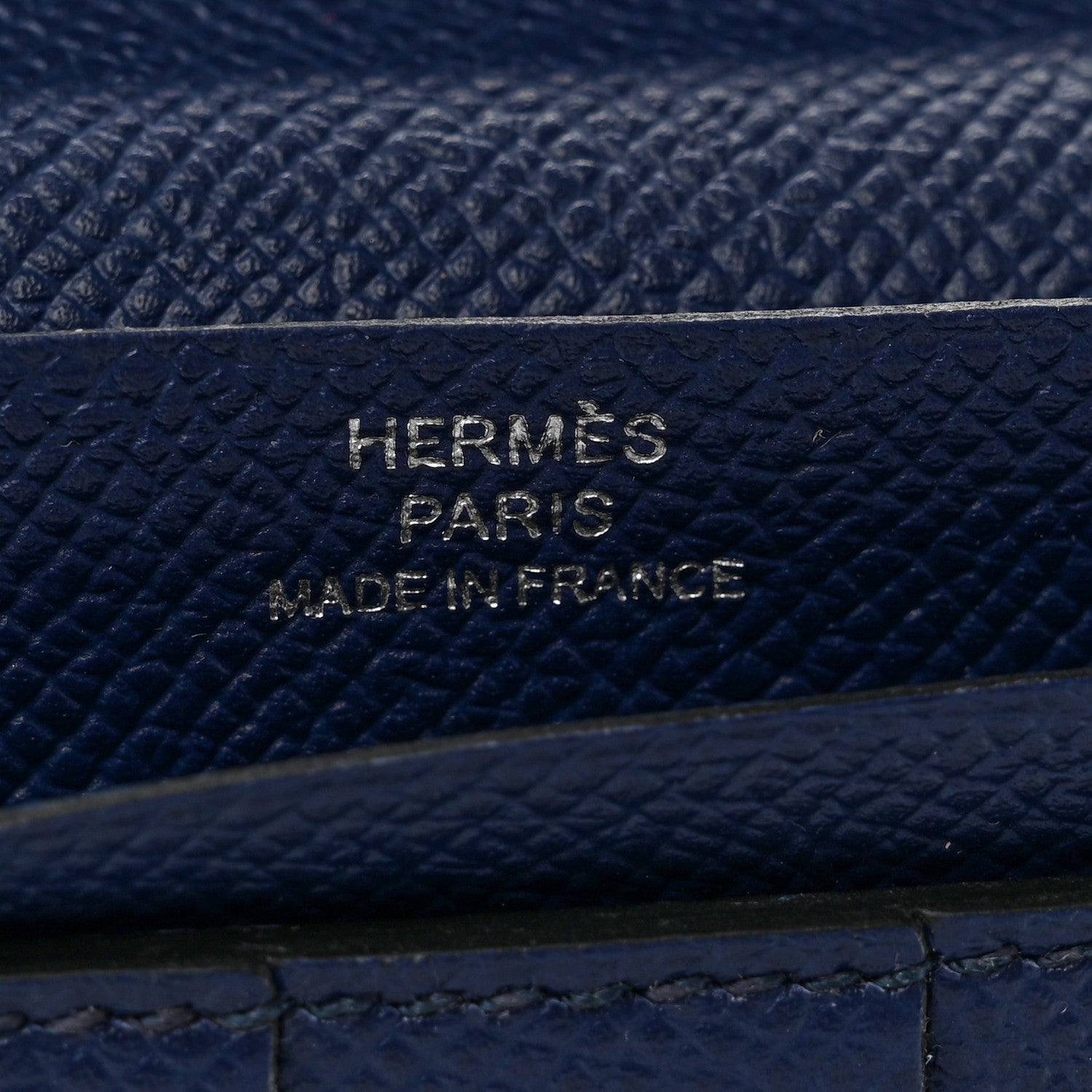 Hermes Epsom Bearn Gusset Wallet Bleu Saphir 6 of 9