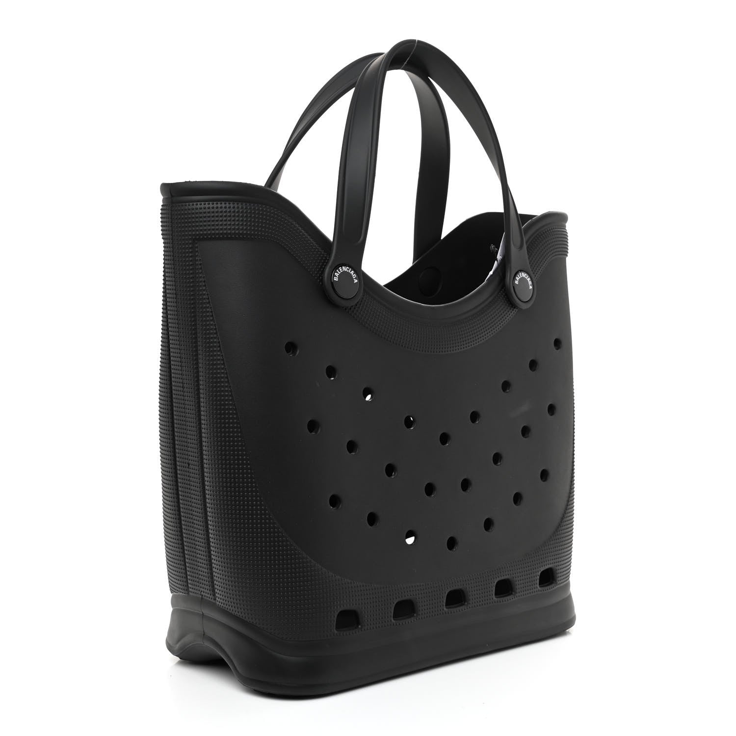 Balenciaga X CROCS Rubber Large Tote Black 3 of 7