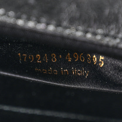 Saint Laurent Textured Patent Monogram Small Belle De Jour Clutch Black 7 of 8
