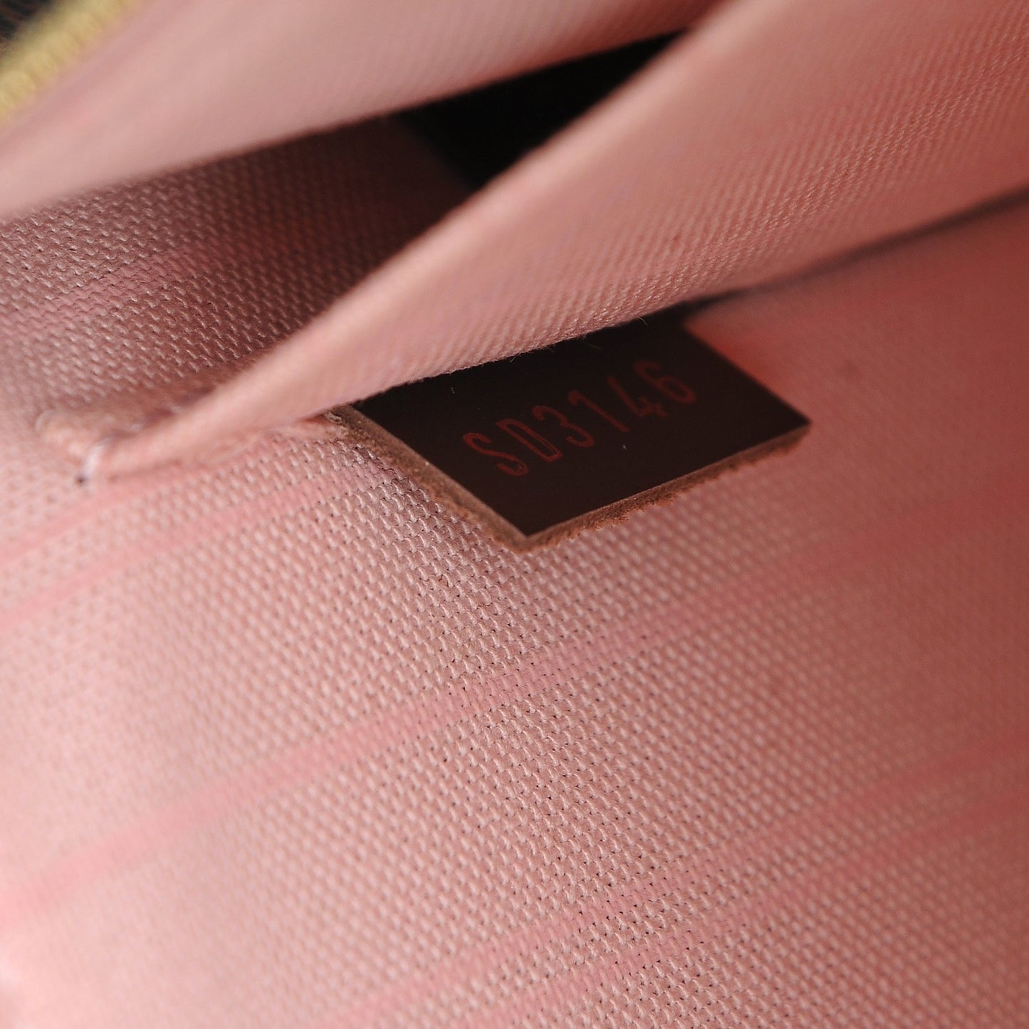 Damier Ebene Neverfull MM GM Pochette Rose Ballerine