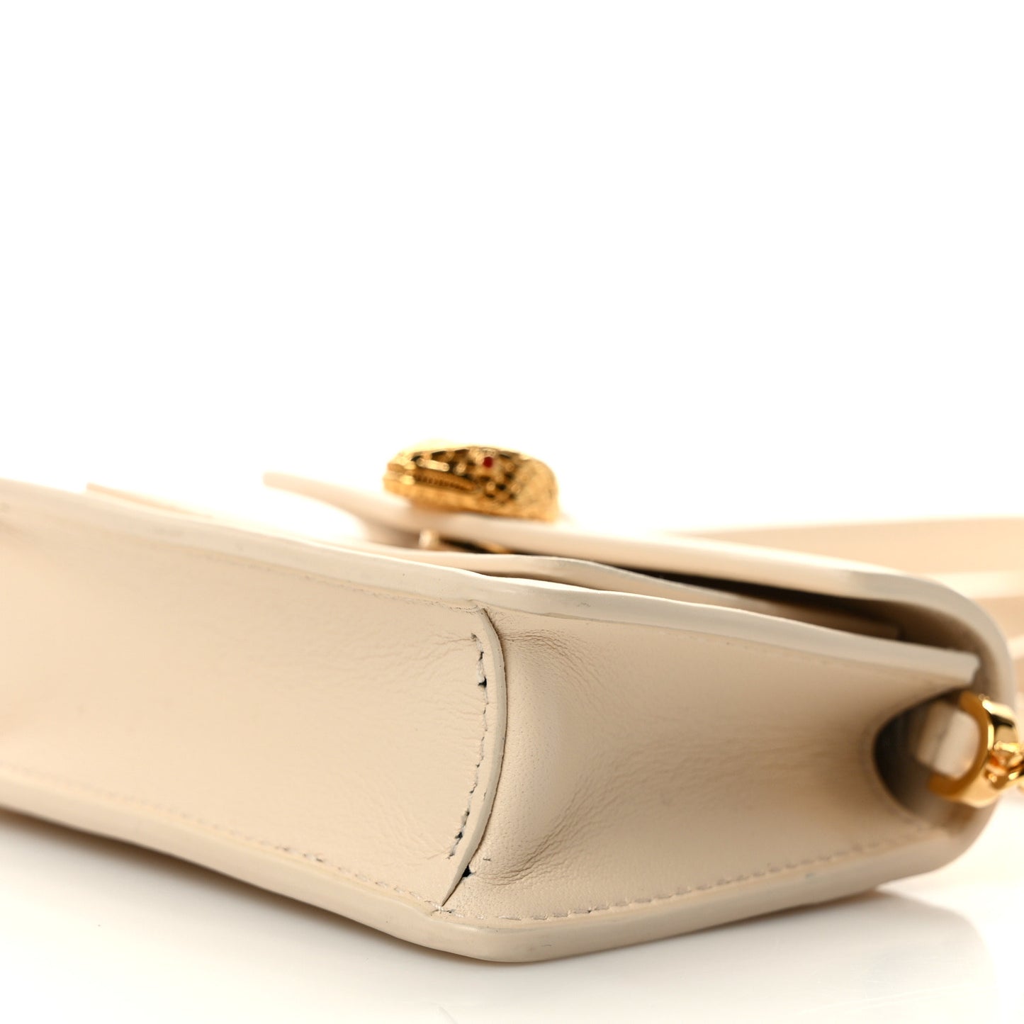 Calfskin Serpenti Forever Micro Bag Ivory