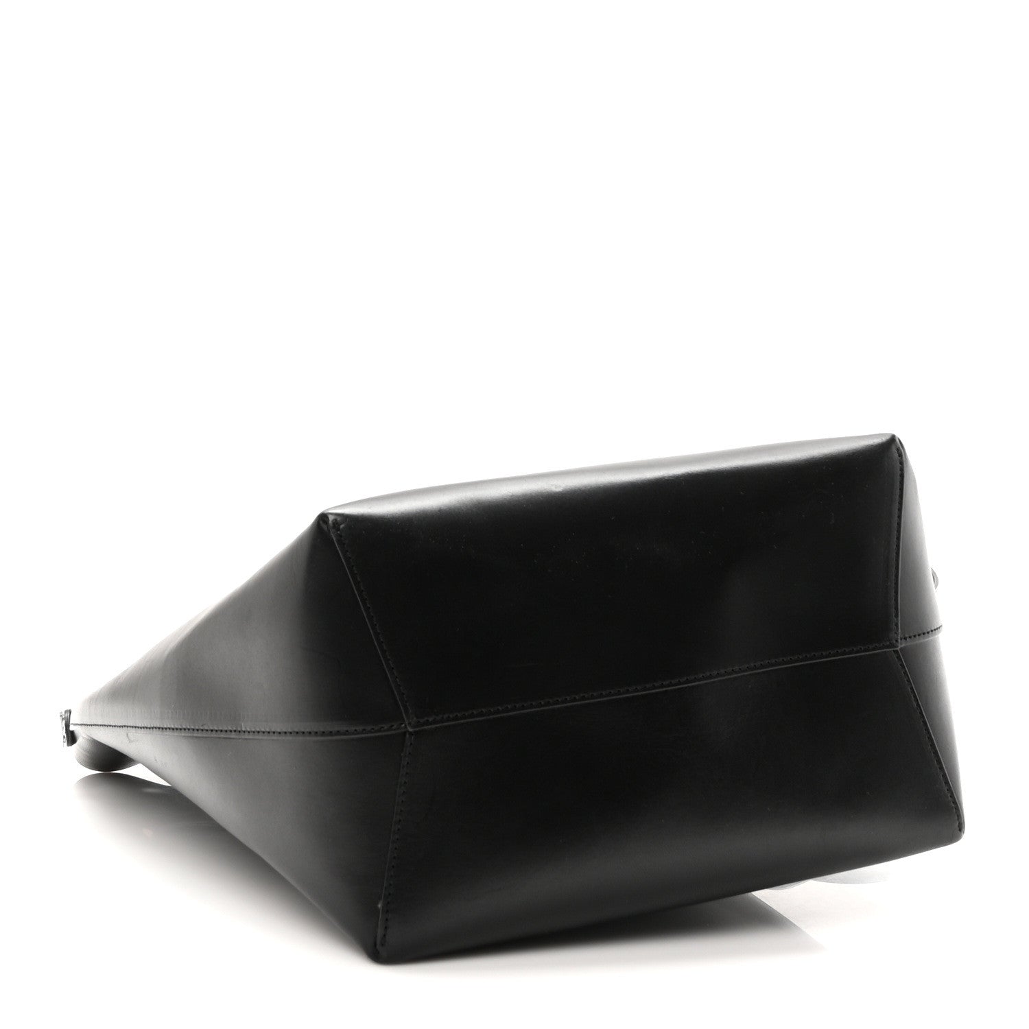 Mansur Gavriel Vegetable Tanned Calfskin Bucket Bag Black Flamma 5 of 10