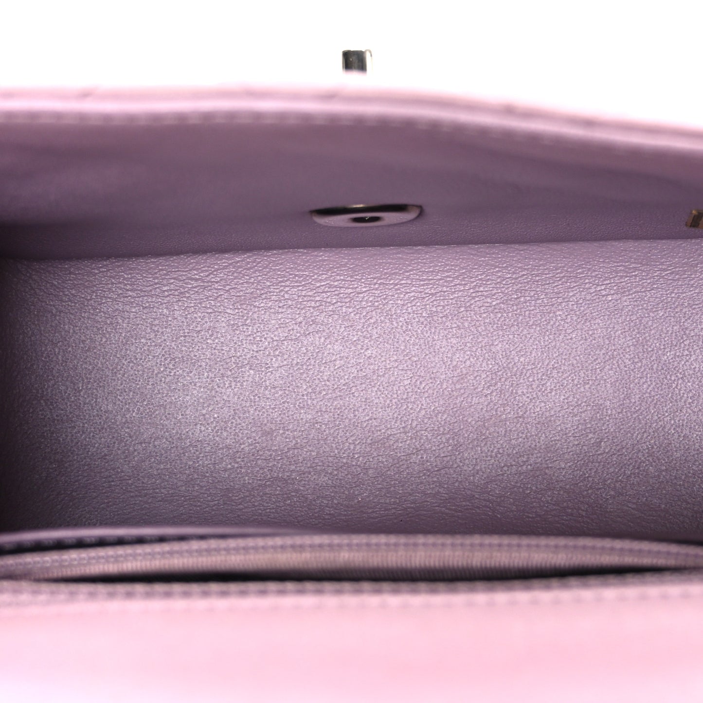 Lambskin Quilted Mini Square Flap Purple