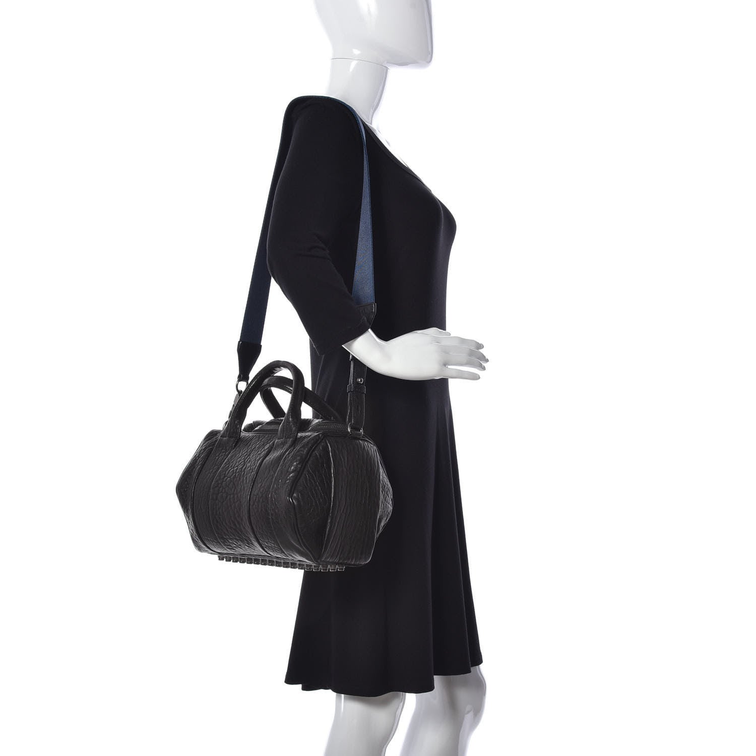Alexander Wang Pebbled Lambskin Rockie Black Nickel Hardware 2 of 8