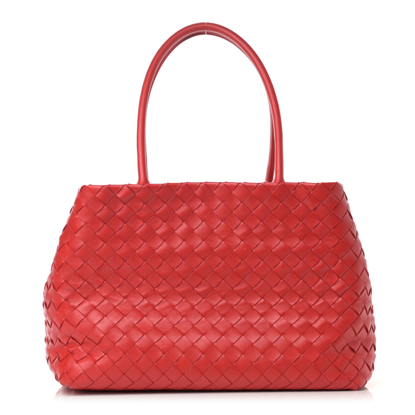 Nappa Intrecciato Tote Bag Red