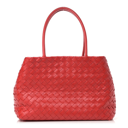 Bottega Veneta Nappa Intrecciato Tote Bag Red 1 of 11