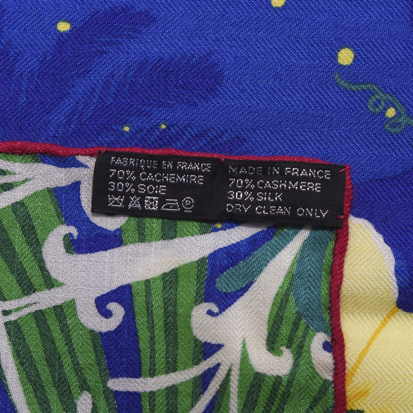 Cashmere Silk Tyger Tyger Shawl 140 Bleu Dur Vert Gris