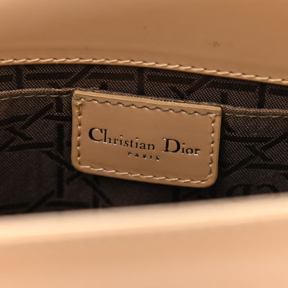 Christian Dior Glazed Calfskin Nylon Lady Dior Tote Beige 7 of 14