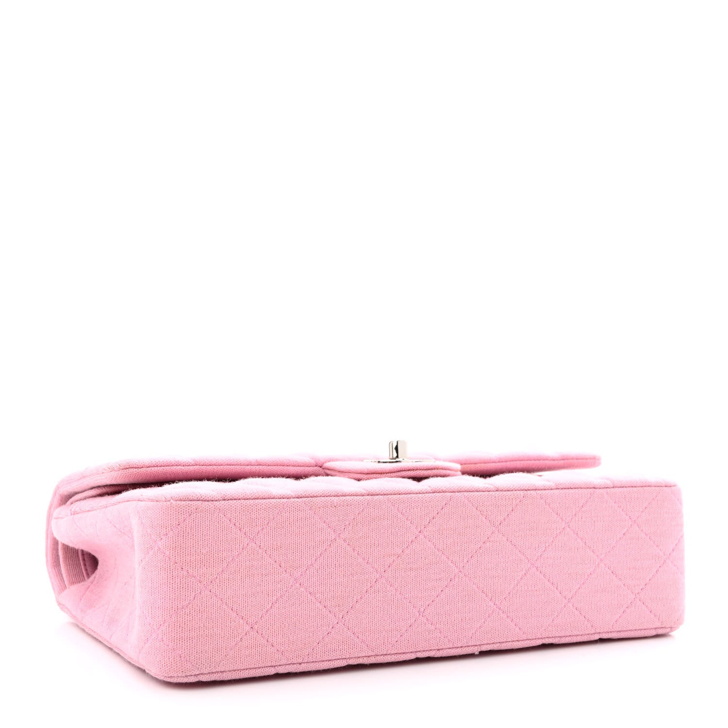 Chanel Jersey Quilted Small Double Flap Pink 4 of 15