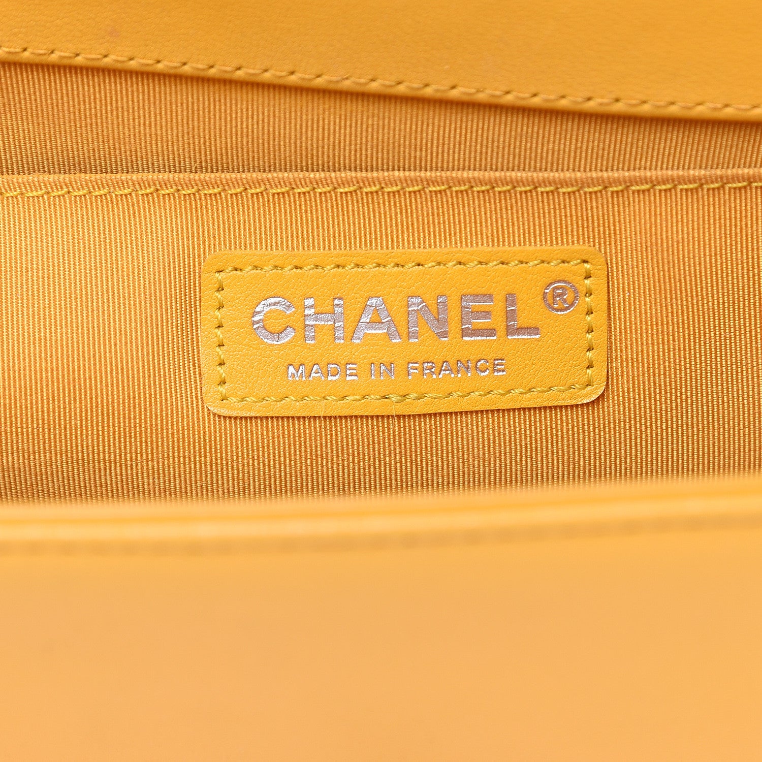 Chanel Lambskin Quilted Medium Boy Flap Yellow 6 of 22