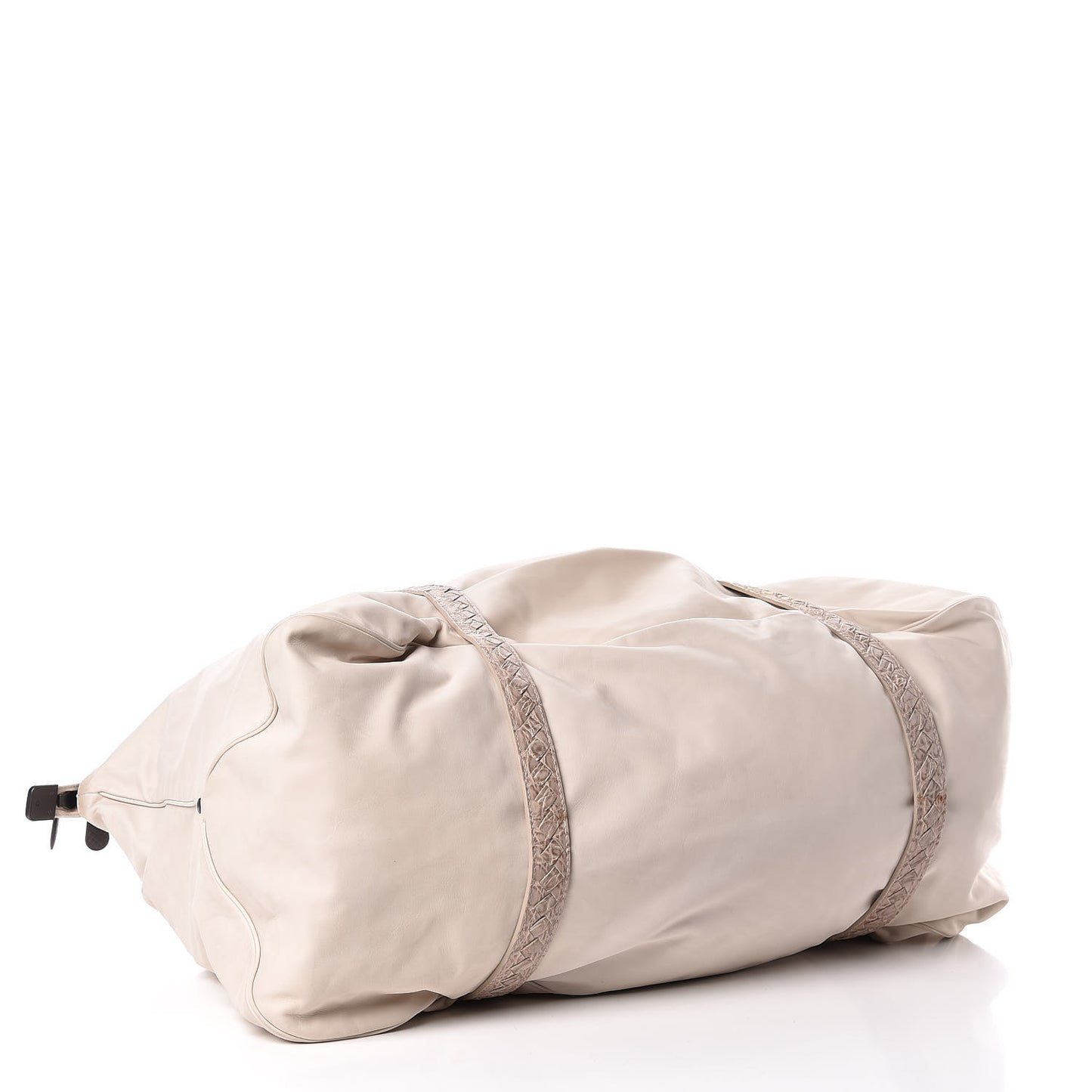 Nappa Crocodile Spinnaker Duffle Cream