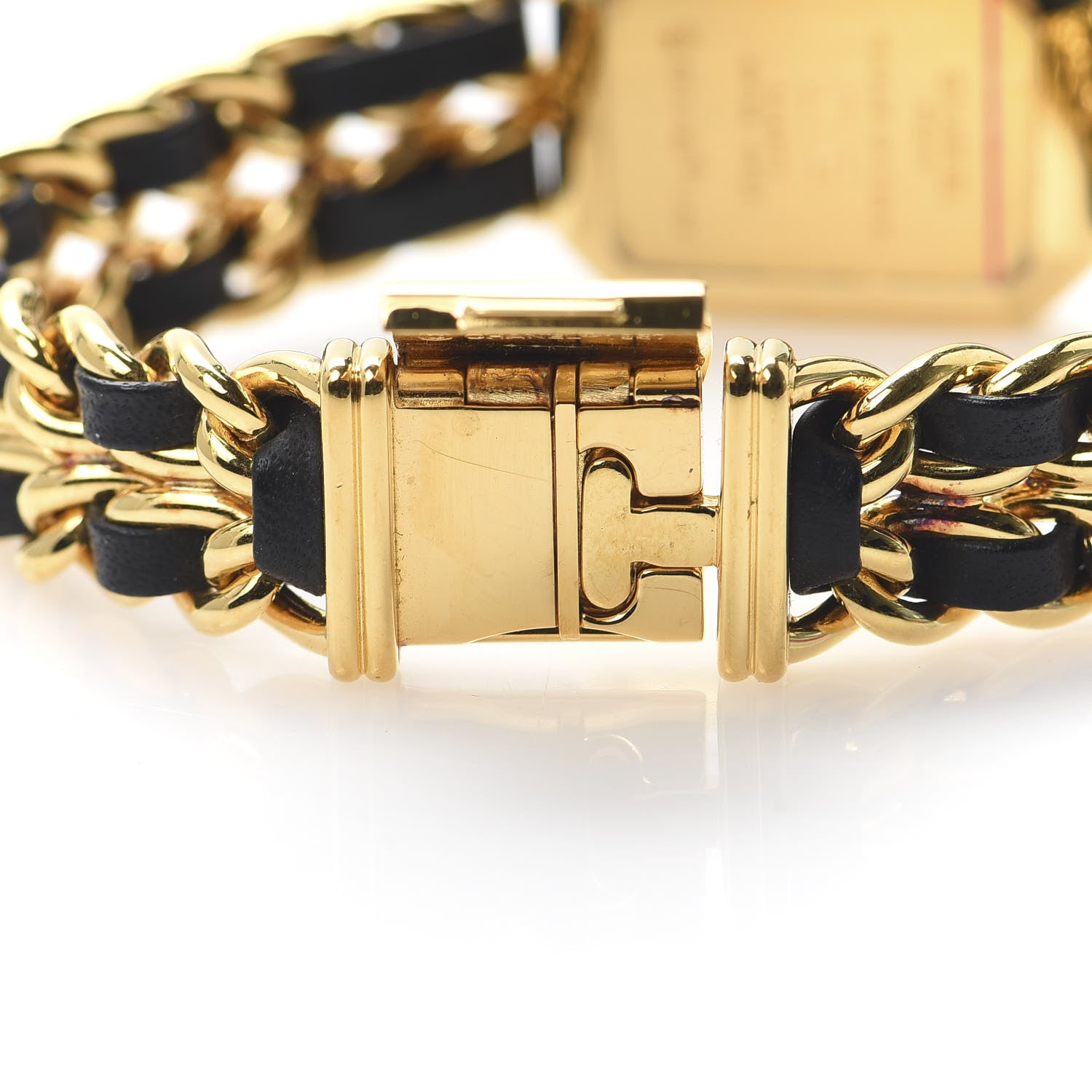 Chanel Stainless Steel Lambskin 20mm Chain Premiere Quartz Watch Gold XL 6 of 6