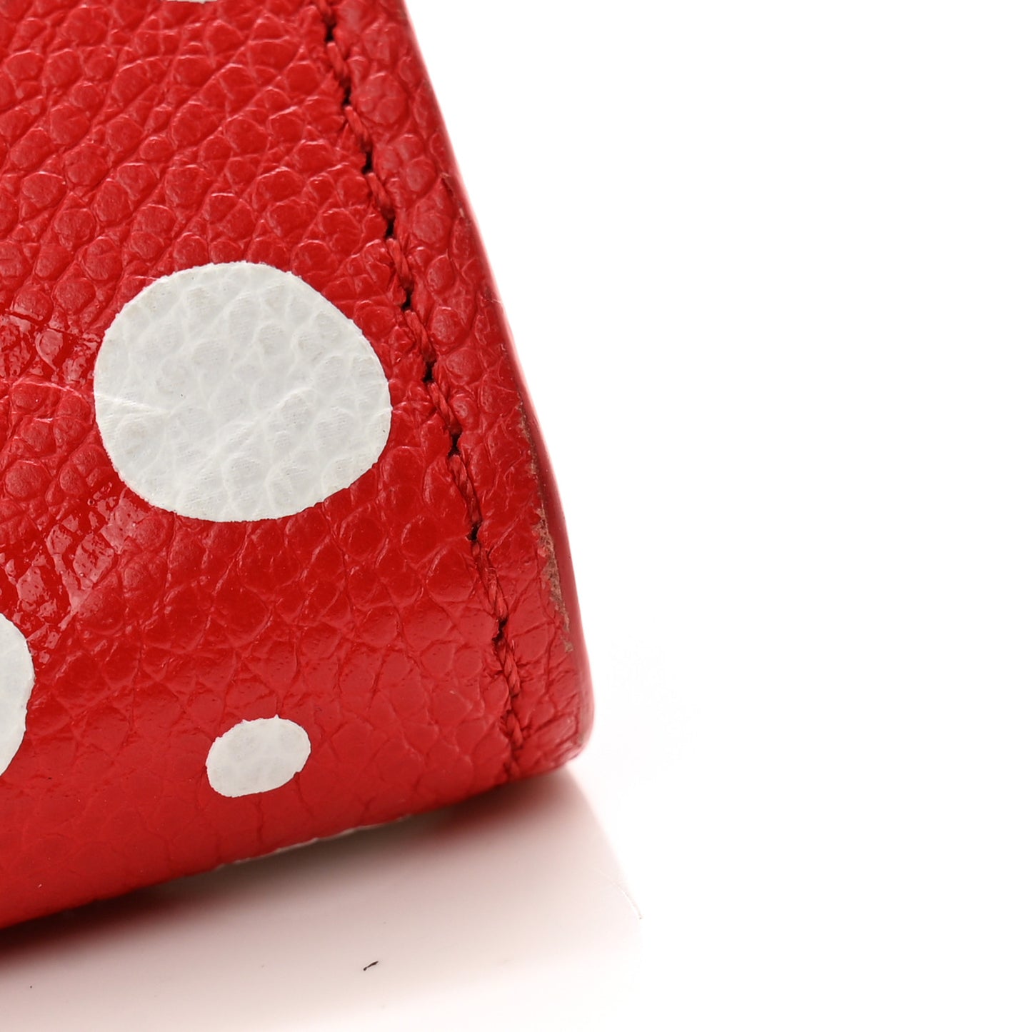 LV X YK Empreinte Dots Sarah Wallet Red White