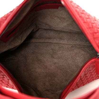 Bottega Veneta Nappa Intrecciato Large Veneta Hobo Red 6 of 12