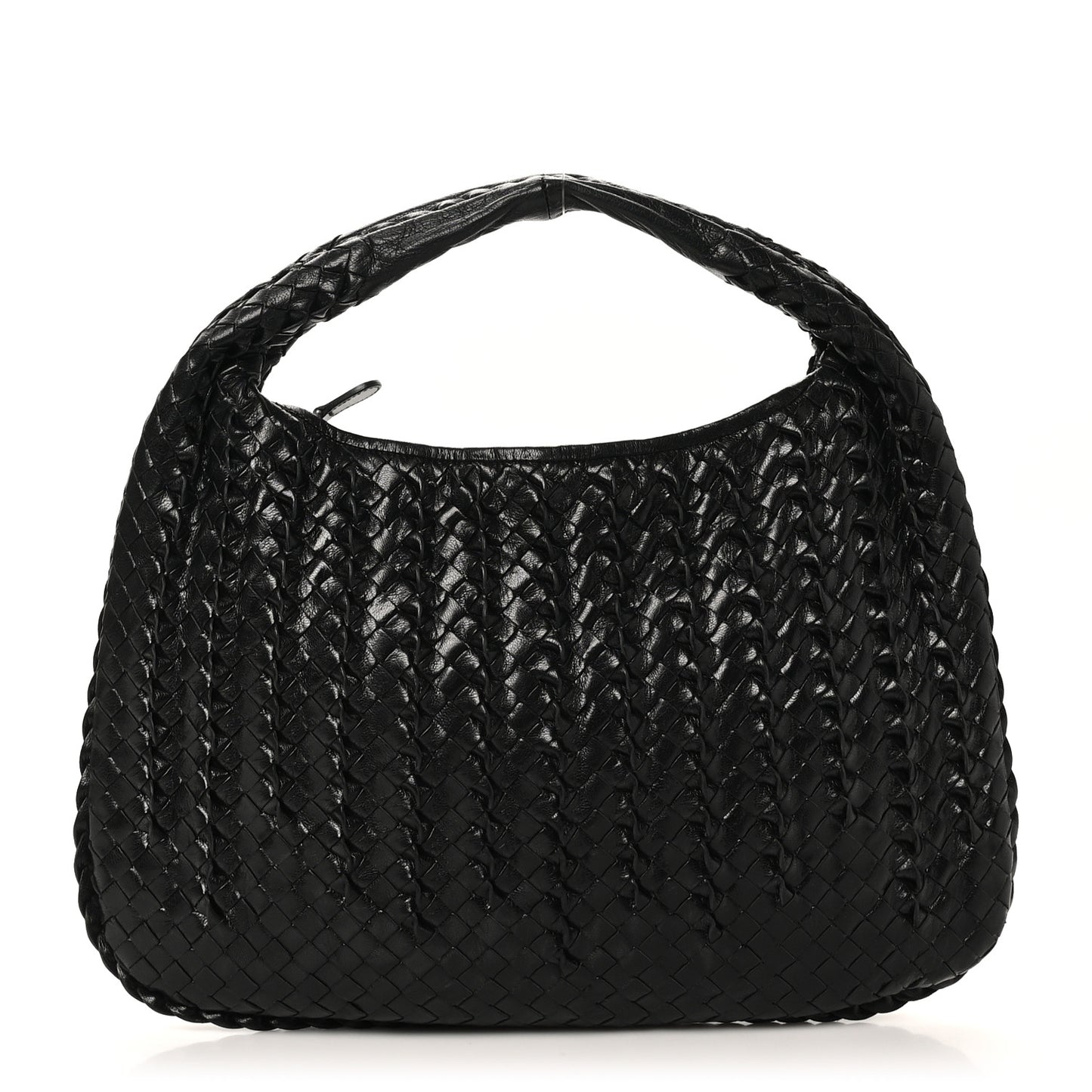 Nappa Intrecciato Medium Tornabuoni Hobo Black