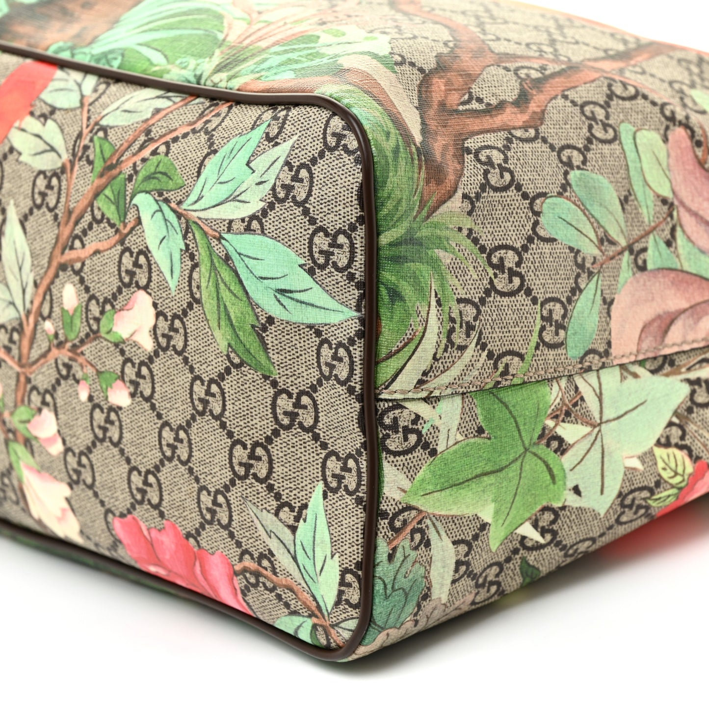 Soft GG Supreme Monogram Tian Medium Crossbody Tote Beige Multicolor New Acero