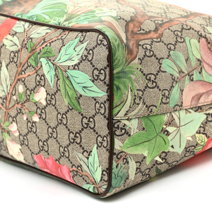 Gucci Soft GG Supreme Monogram Tian Medium Crossbody Tote Beige Multicolor New Acero 6 of 12