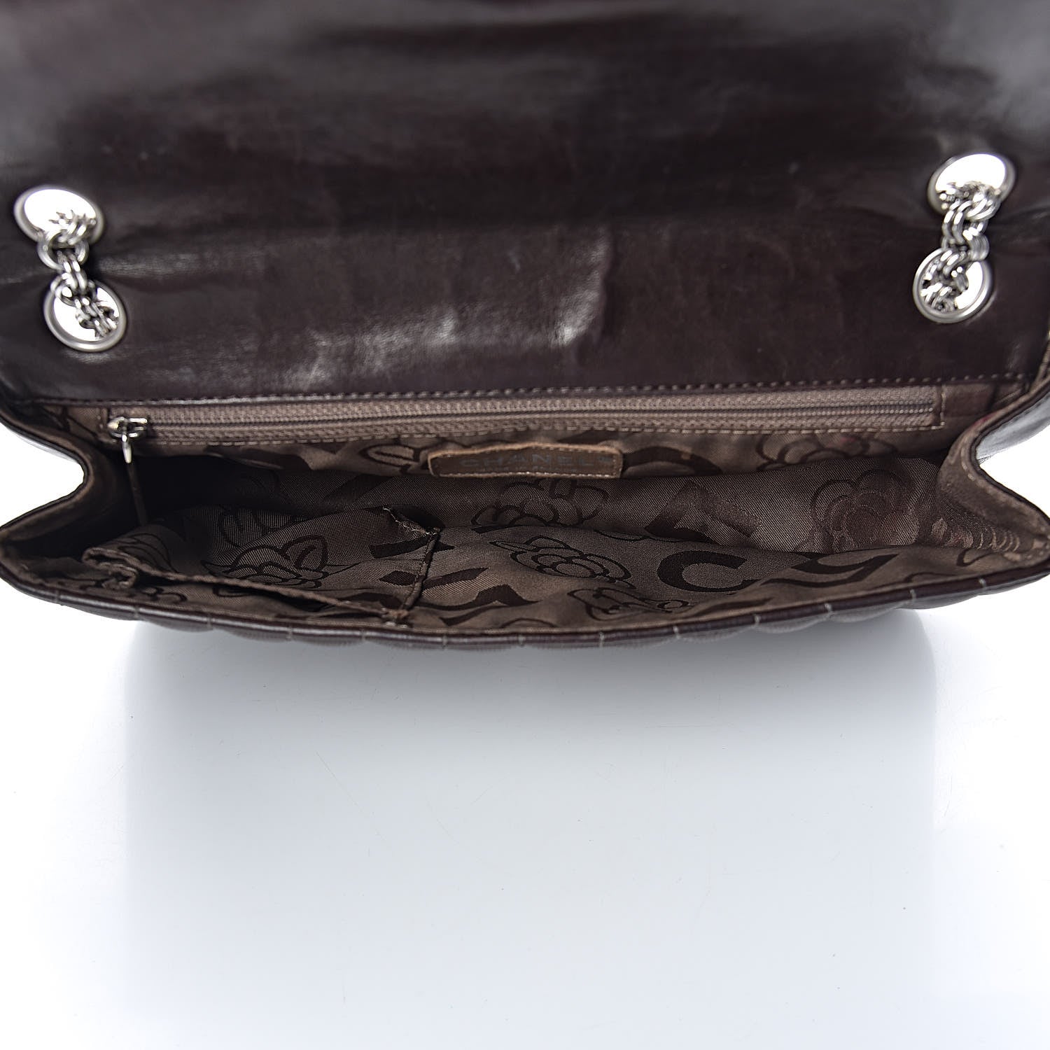 Chanel Lambskin Vertical Quilted Medium Single Flap Brown 5 of 11
