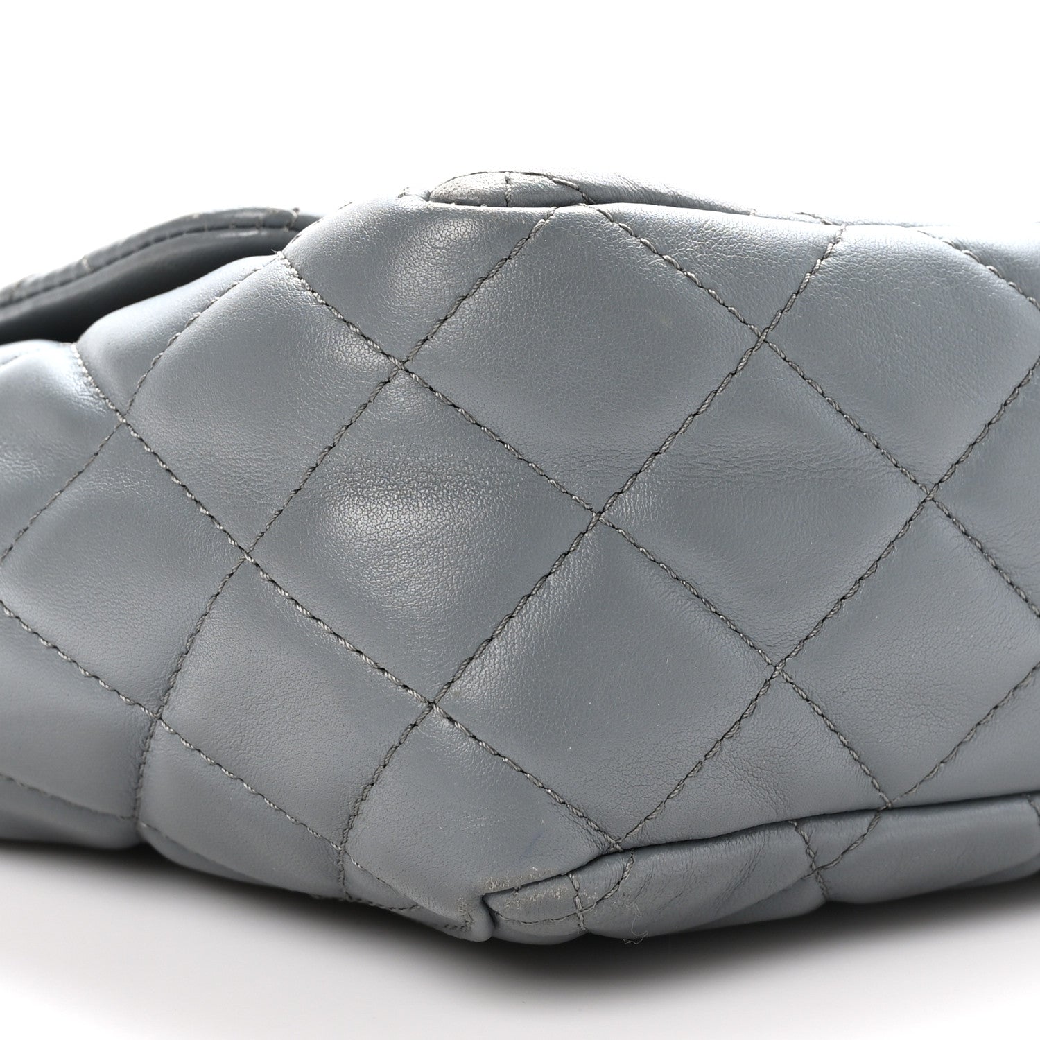 Chanel Lambskin Large Around Pockets Flap Dark Grey 9 of 10