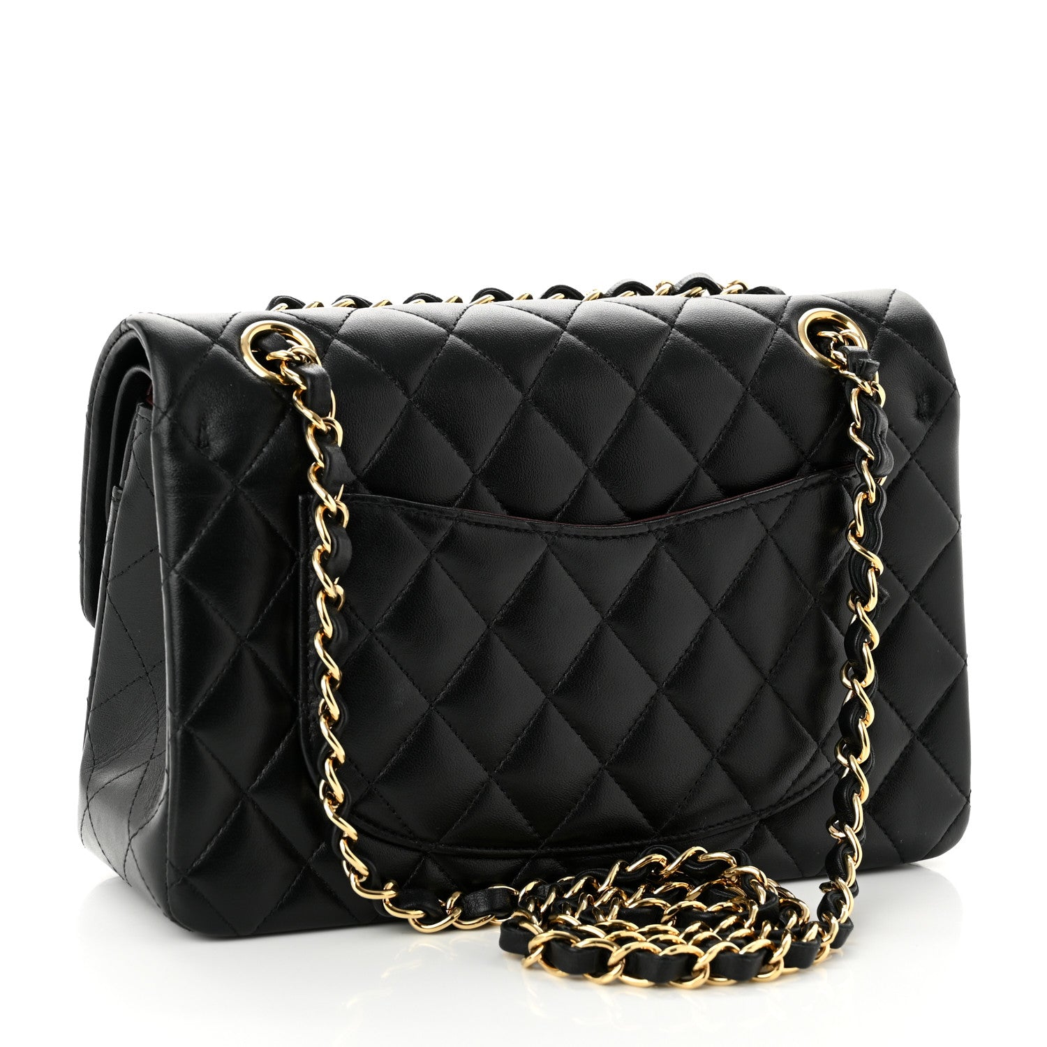 Chanel Lambskin Quilted Small Double Flap Black 3 of 10