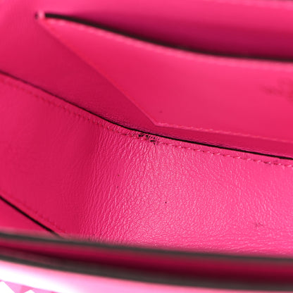 Valentino Garavani Smooth Calfskin Enamel Tonal Small Rockstud23 Shoulder Bag Pink PP 10 of 17
