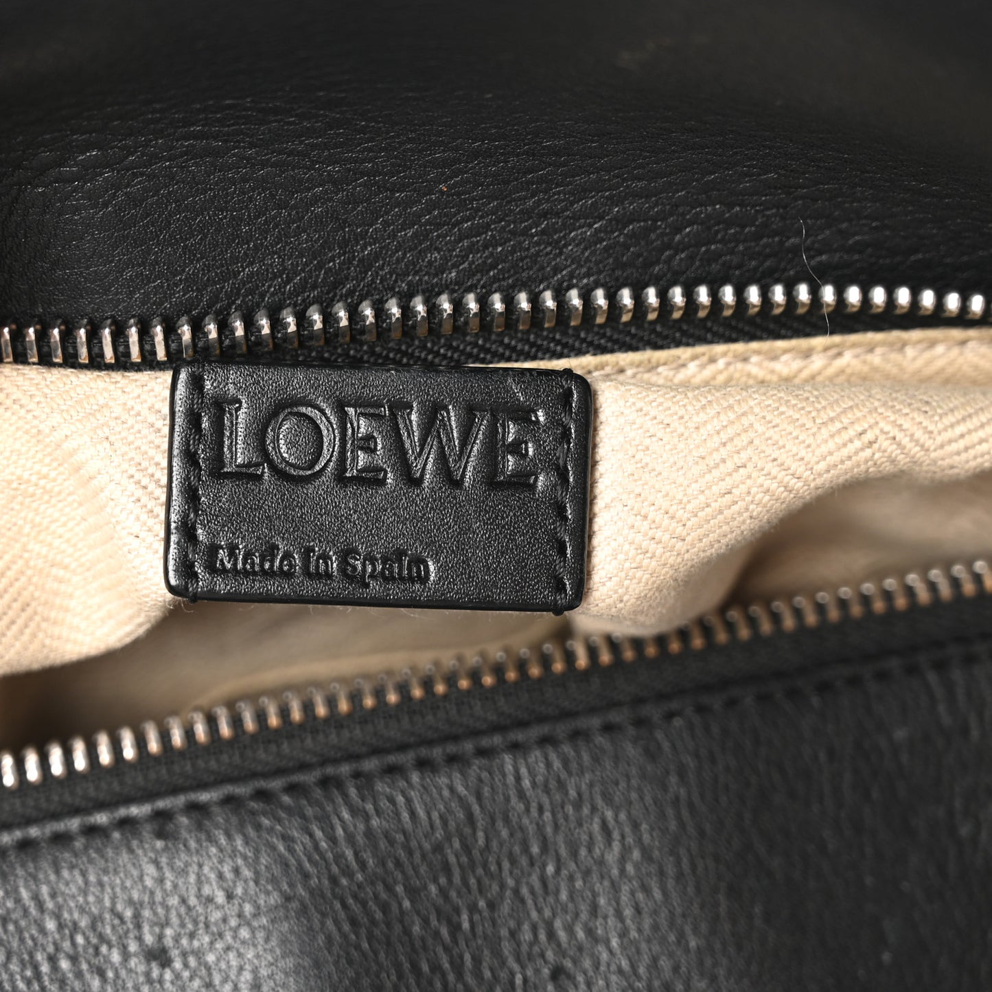 Calfskin Medium Puzzle Bag Black