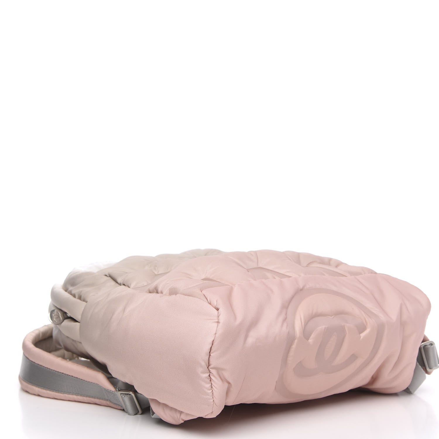 Chanel Nylon Embossed Small Doudoune Backpack Pink Grey White 3 of 8