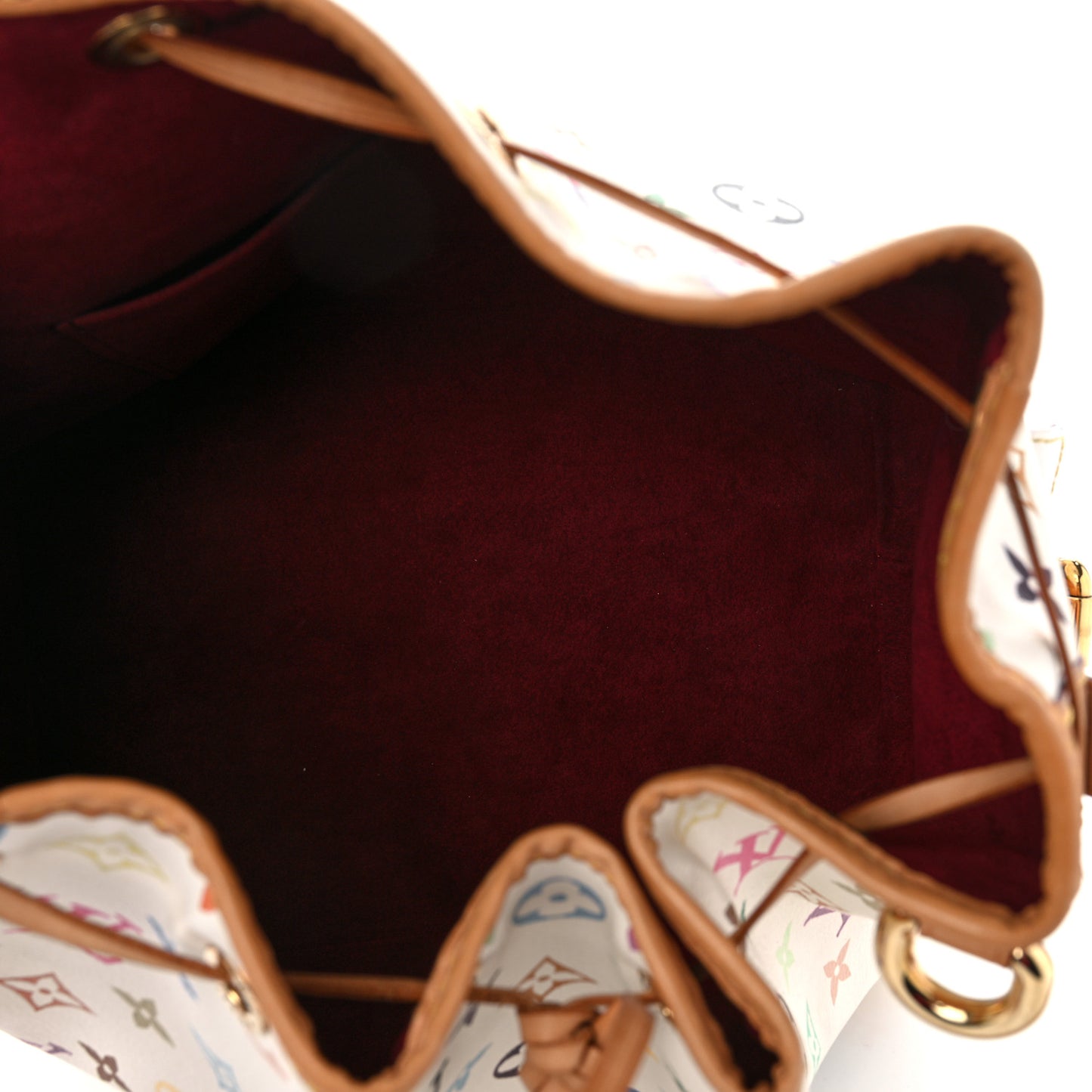 Monogram Multicolor Petit Noe White