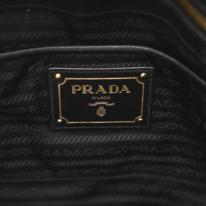 Prada Tessuto Nylon Soft Calfskin Tote Black 6 of 10