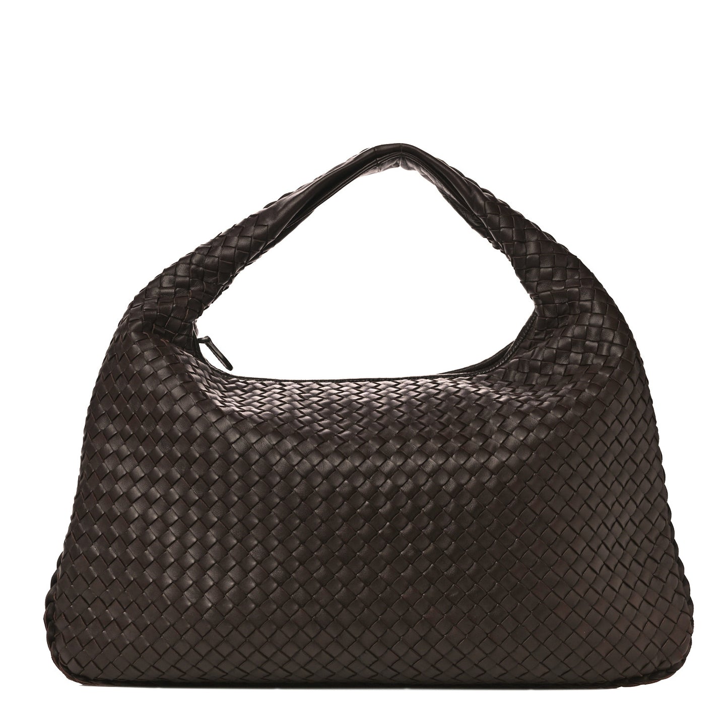 Nappa Intrecciato Large Veneta Hobo Ebano
