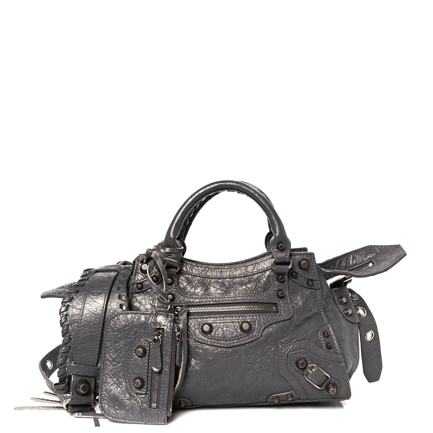 Balenciaga Agneau Arena Neo Cagole Handbag XS Dark Grey 1 of 11