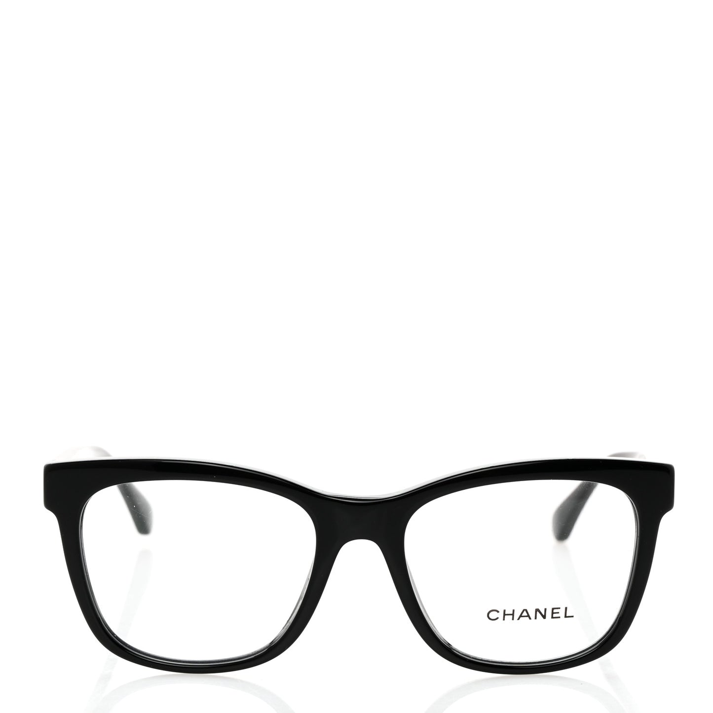 Acetate CC Square Eyeglasses 3392 Black