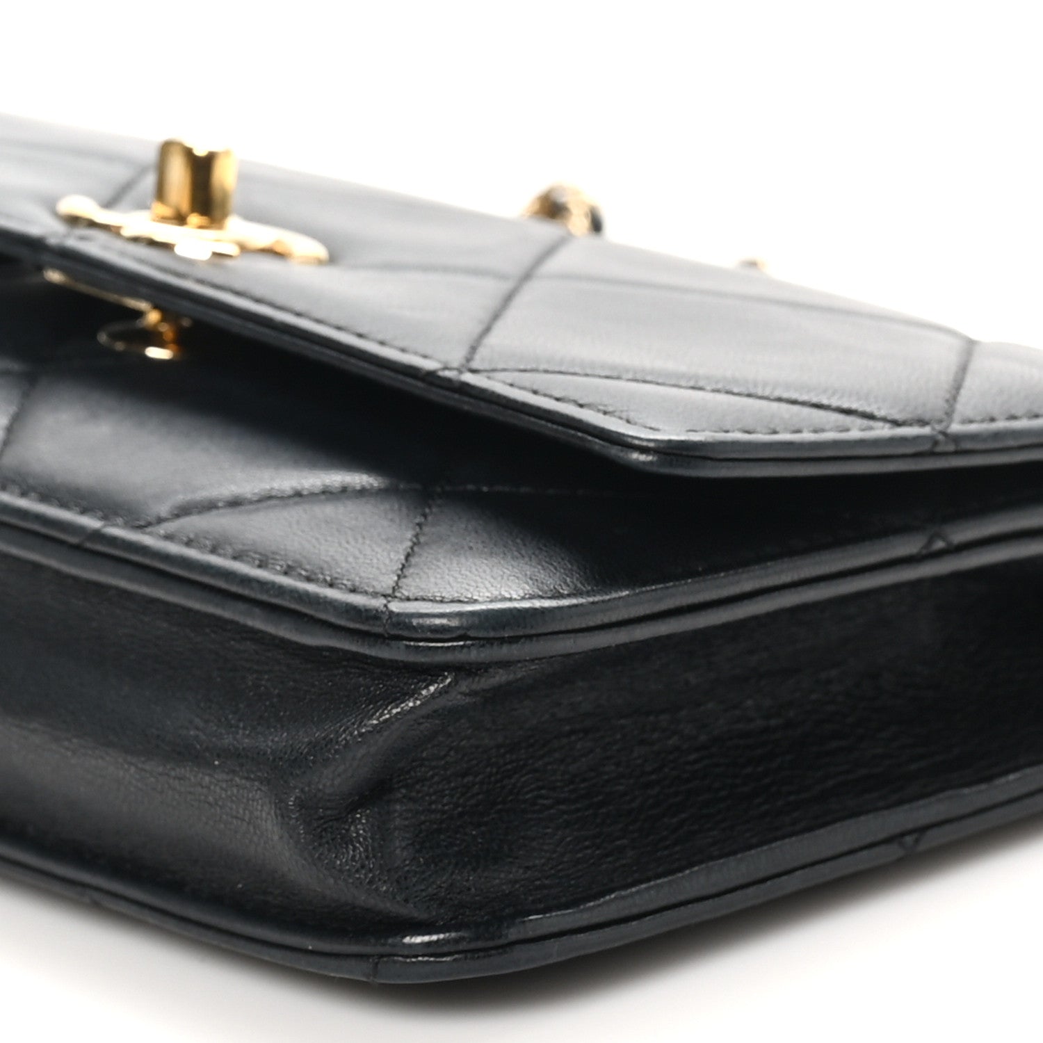 Chanel Lambskin Quilted Trendy CC Wallet On Chain WOC Black 11 of 13