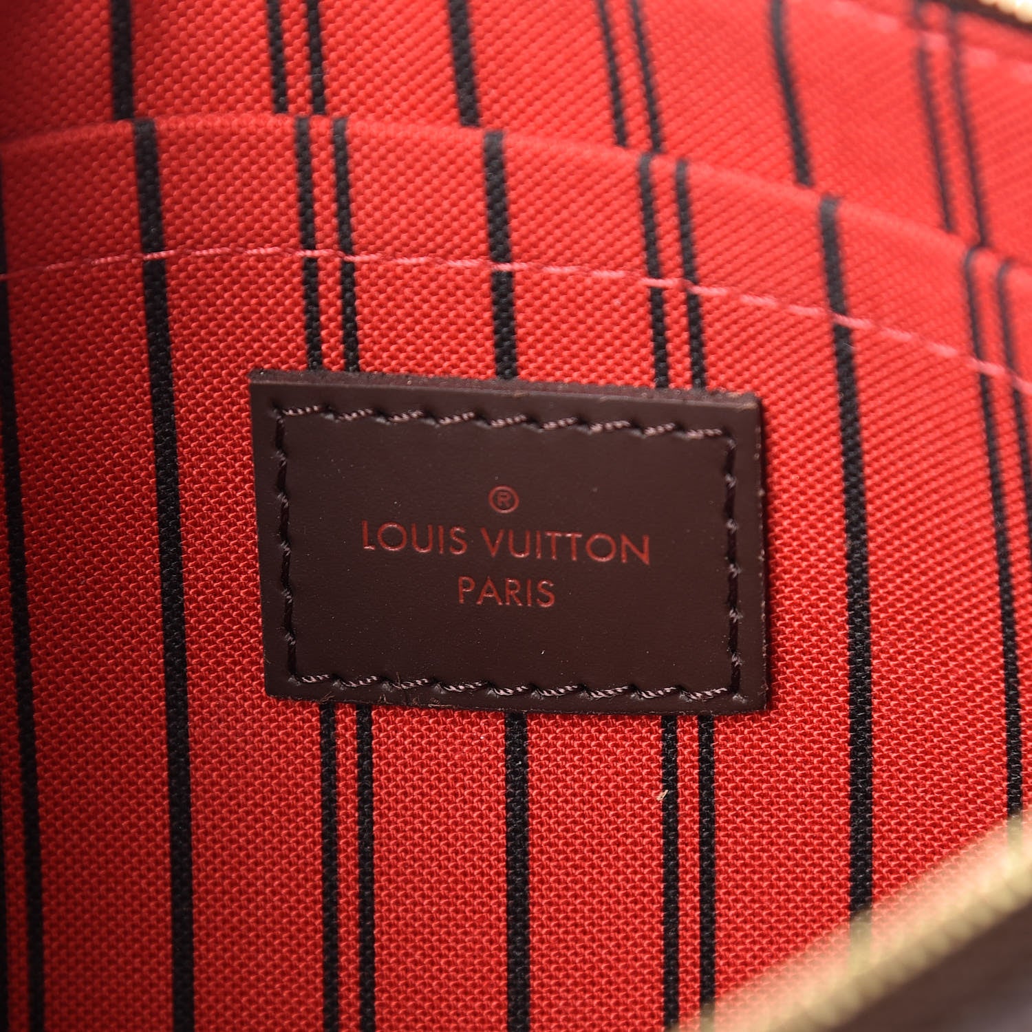 Louis Vuitton Damier Ebene Neverfull MM GM Pochette 6 of 9