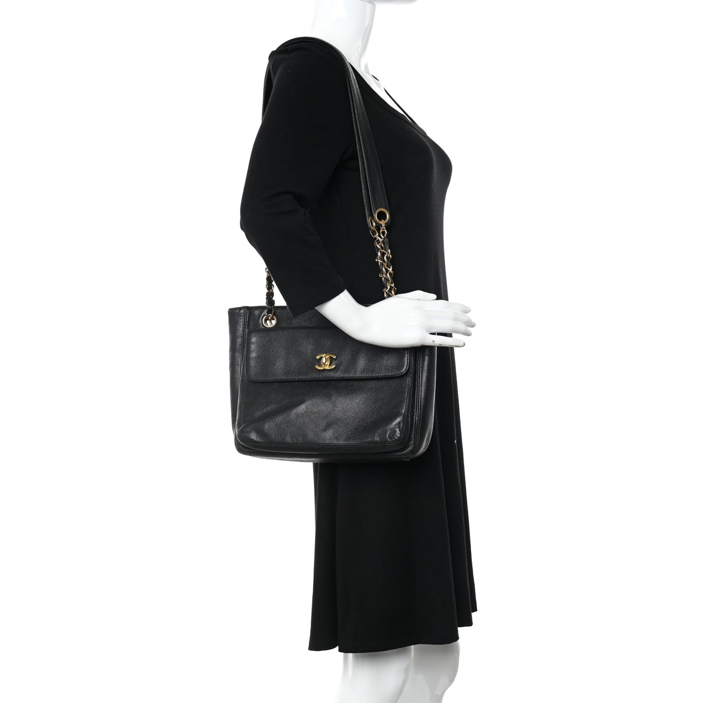 Caviar CC Shopper Tote Black