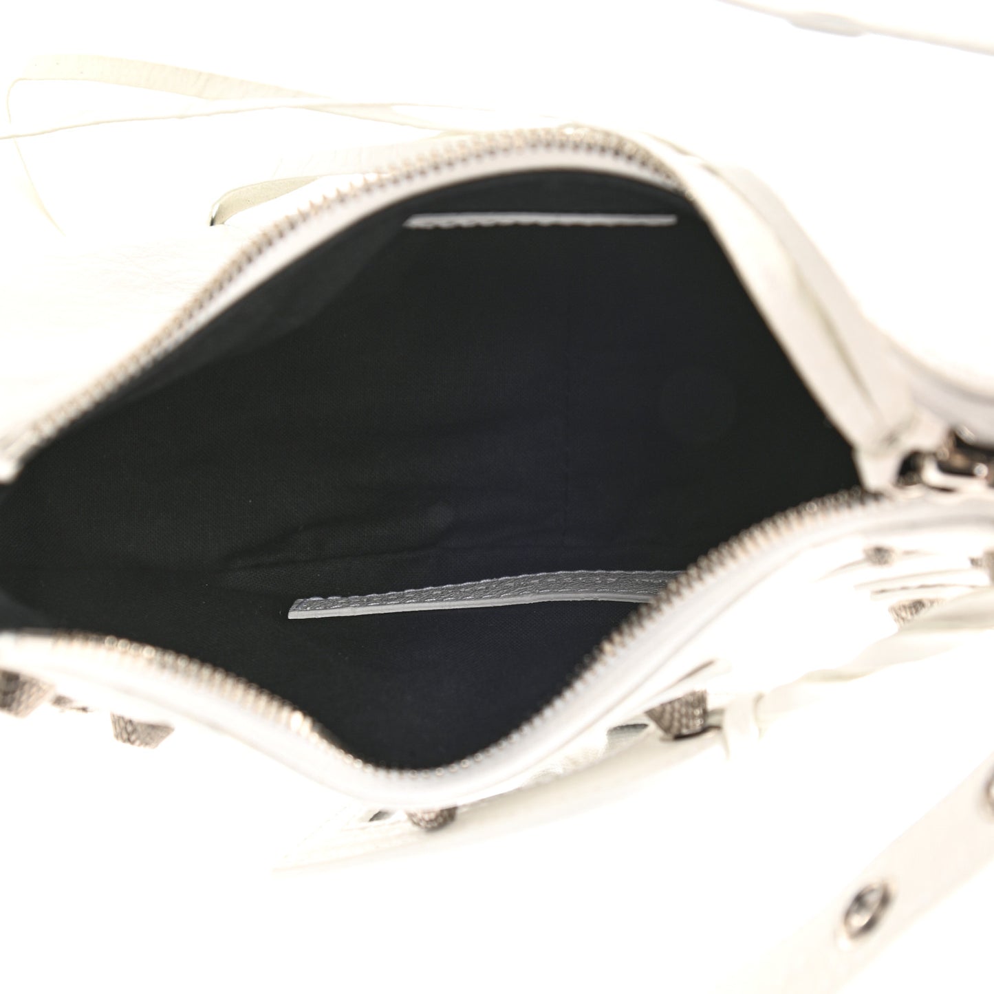 Agneau Arena Le Cagole Shoulder Bag XS Optic White