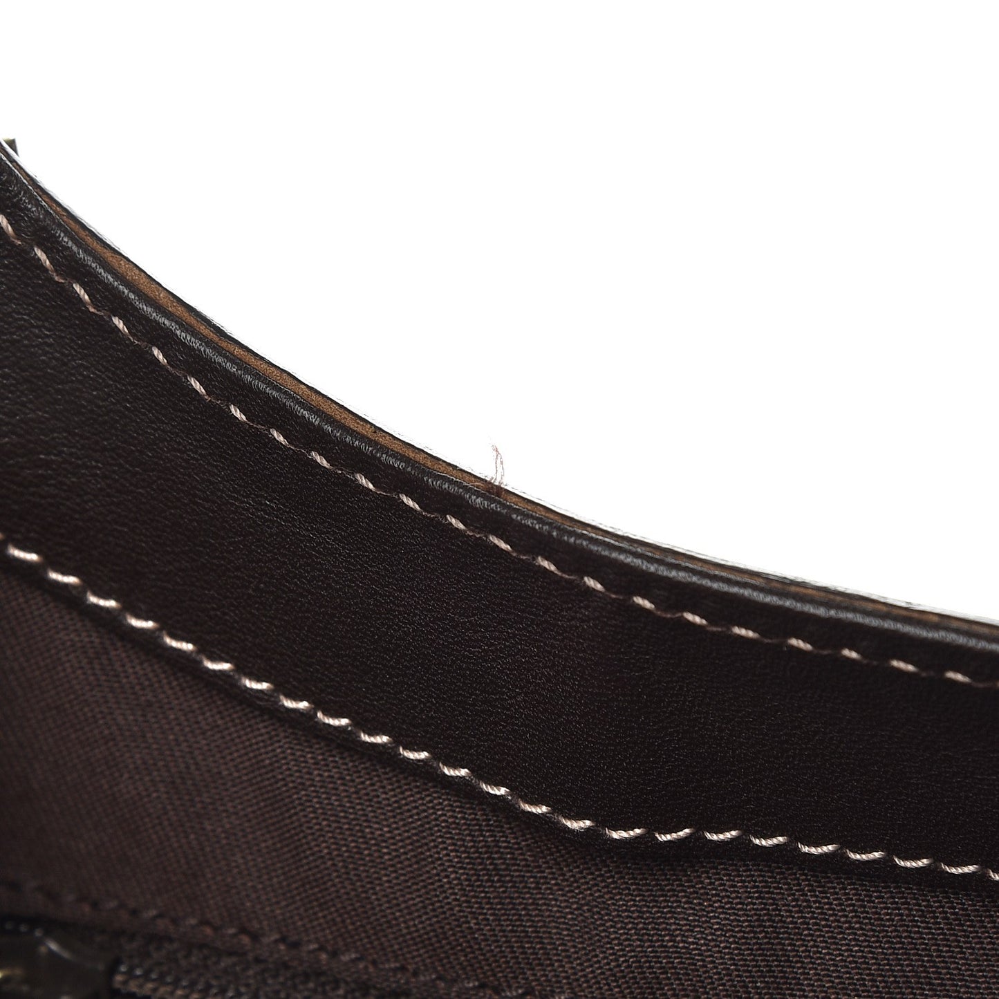 Monogram Large D Gold Hobo Dark Brown