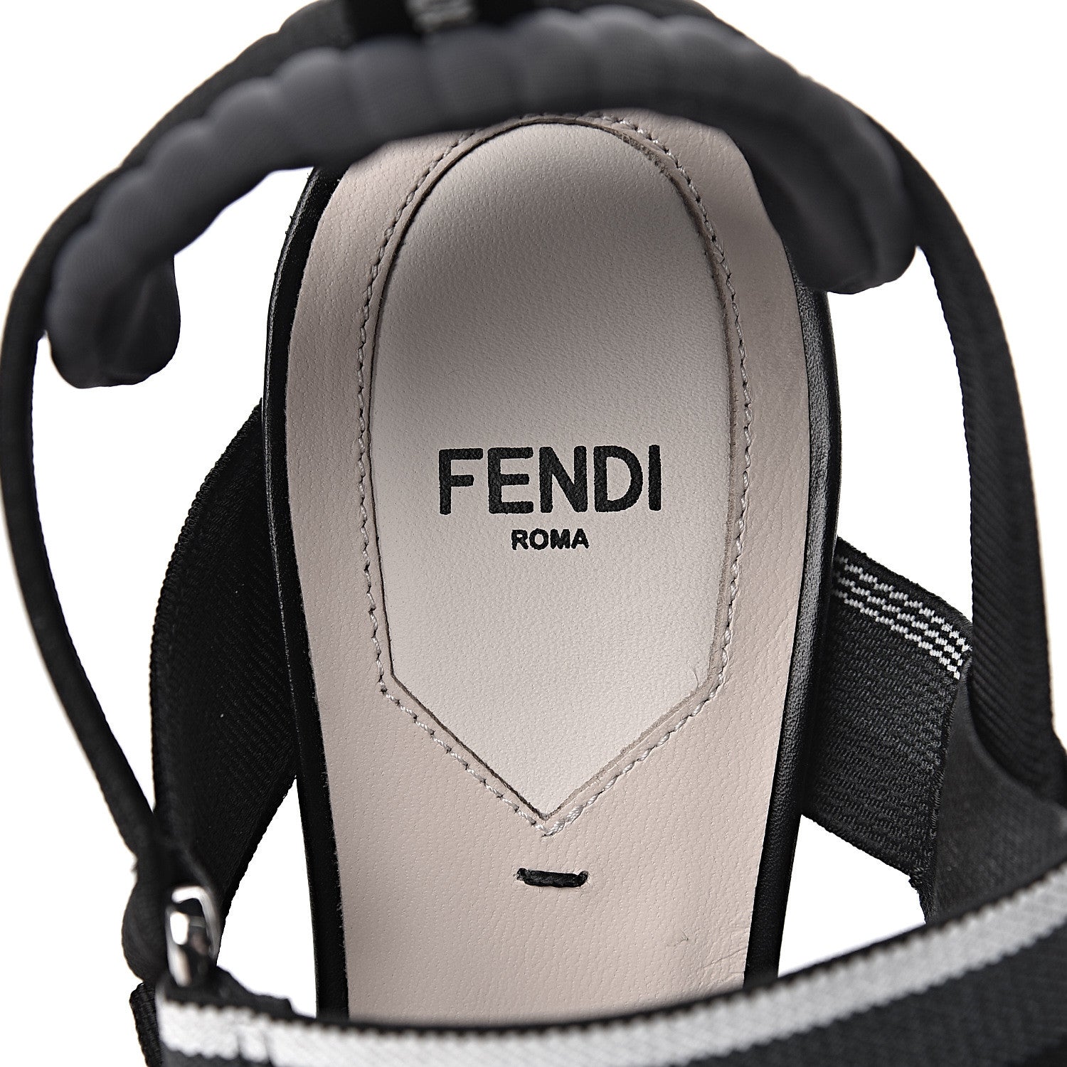 Fendi PVC Vitello FF Colibri 85mm Slingback Pumps 39 Transparent Black 8 of 12