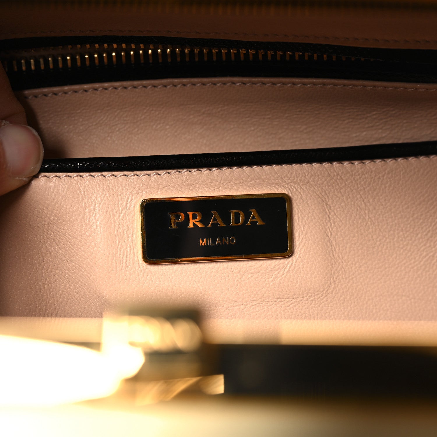 Prada Saffiano Vernice Pyramid Bag Black White Rosso 6 of 11