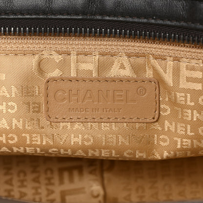 Chanel Calfskin Vertical Quilted Lax East West Shoulder Bag Dark Brown 5 of 11