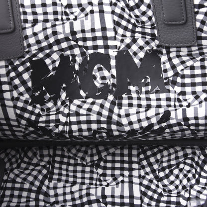 MCM Visetos Medium Liz Reversible Shopper Tote Phantom Grey 6 of 9