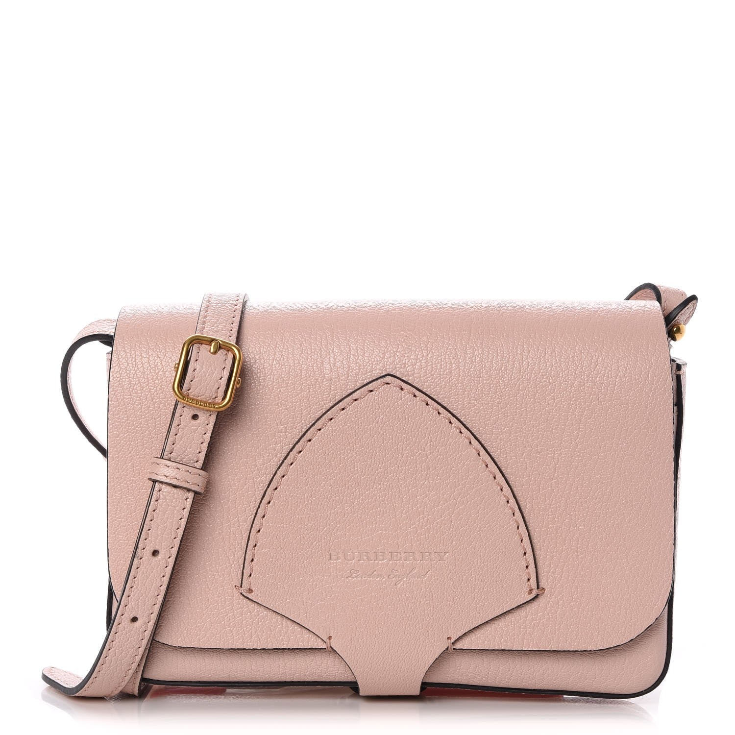 Burberry Goatskin Hampshire Crossbody Pale Ash Rose 1 of 6