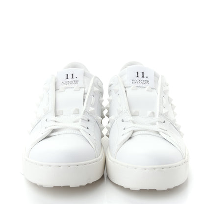 Valentino Garavani Calfskin Rockstud Untitled Open Sneakers 39 White 2 of 11
